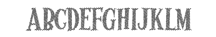 Fungela Lined Regular Font UPPERCASE