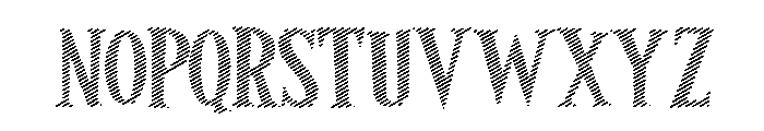 Fungela Lined Regular Font UPPERCASE