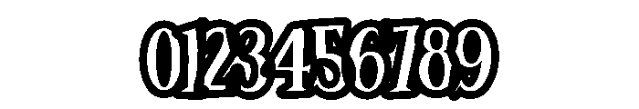 Fungela Outline Big Regular Font OTHER CHARS