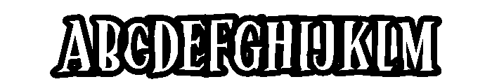 Fungela Outline Big Regular Font UPPERCASE