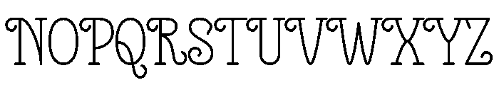 Fungki Font UPPERCASE