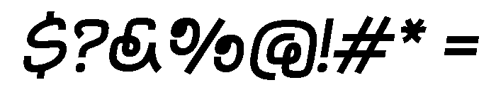 Funhome Oblique Font OTHER CHARS