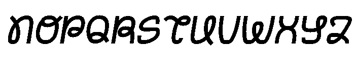 Funhome Oblique Font UPPERCASE