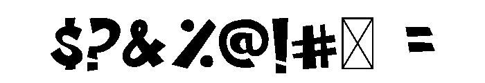 Funk Yeah Font OTHER CHARS