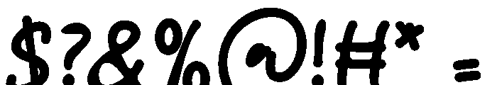 Funkadot Bold Font OTHER CHARS