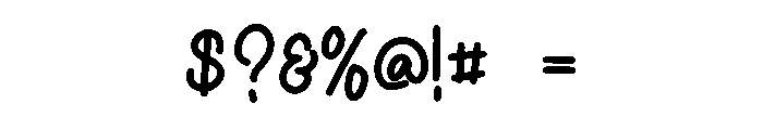 Funkly Font OTHER CHARS