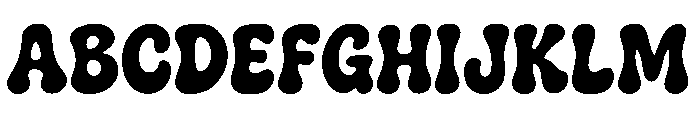 Funky Bloom Font UPPERCASE