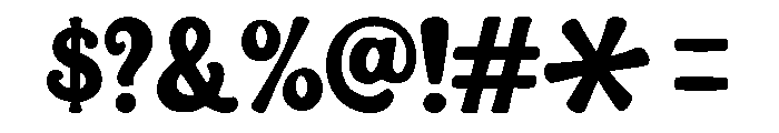 Funky Chunk Font OTHER CHARS