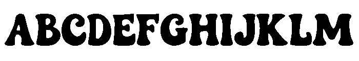 Funky Chunk Font UPPERCASE