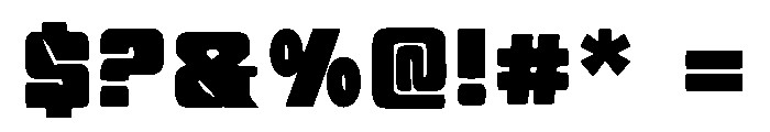 Funky Display Font OTHER CHARS