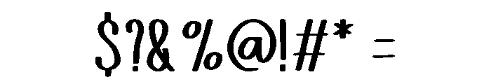 Funky Fancy Font OTHER CHARS