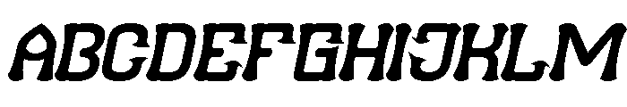 Funky Groove Bold Italic Font UPPERCASE