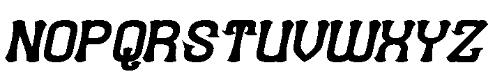 Funky Groove Bold Italic Font UPPERCASE