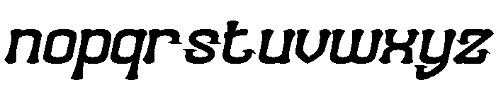 Funky Groove Bold Italic Font LOWERCASE