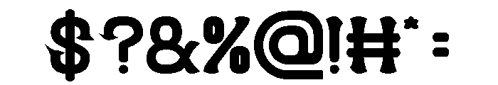 Funky Groove Bold Font OTHER CHARS