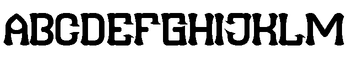 Funky Groove Bold Font UPPERCASE