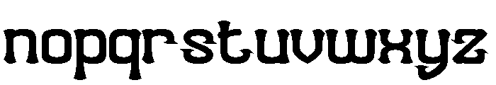 Funky Groove Bold Font LOWERCASE