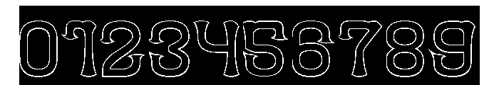 Funky Groove-Hollow-Inverse Font OTHER CHARS
