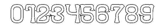 Funky Groove-Hollow Font OTHER CHARS