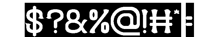 Funky Groove-Inverse Font OTHER CHARS