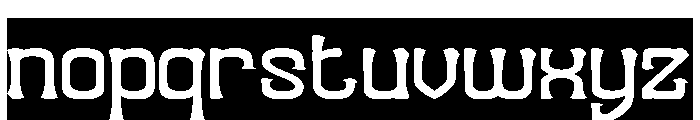 Funky Groove-Inverse Font LOWERCASE