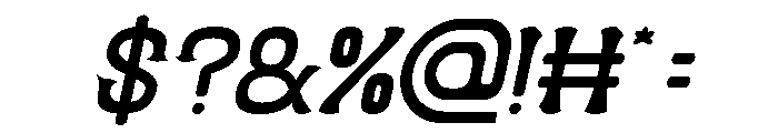 Funky Groove Italic Font OTHER CHARS