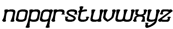 Funky Groove Italic Font LOWERCASE