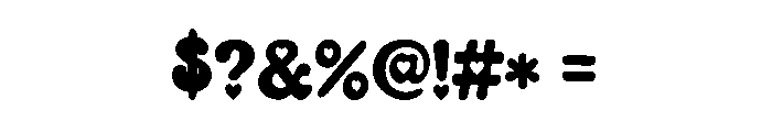 Funky Heart Font OTHER CHARS