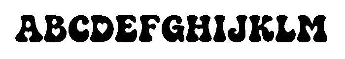 Funky Heart Font UPPERCASE