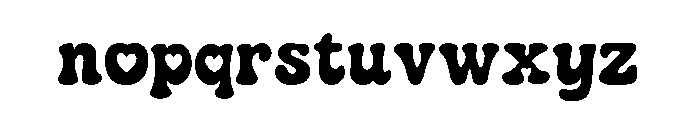Funky Heart Font LOWERCASE