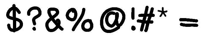 Funky Margin Medium Font OTHER CHARS