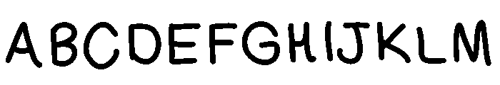 Funky Margin Medium Font UPPERCASE