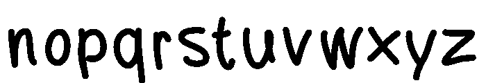 Funky Margin Medium Font LOWERCASE