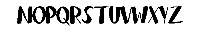 Funky Marker By Squeeb  Regular Font LOWERCASE