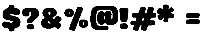 Funky Nibs Bold Font OTHER CHARS