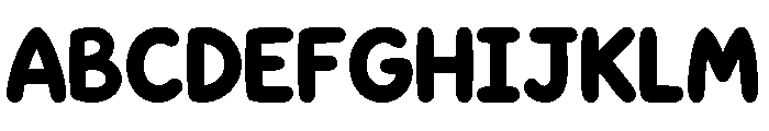 Funky Orbit Font UPPERCASE