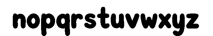 Funky Orbit Font LOWERCASE