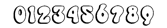 Funky Outline Regular Font OTHER CHARS