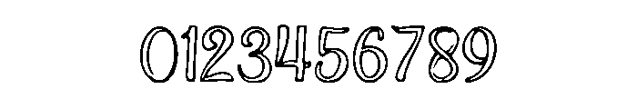 Funky_Outline Font OTHER CHARS