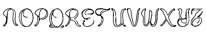 Funky_Outline Font UPPERCASE