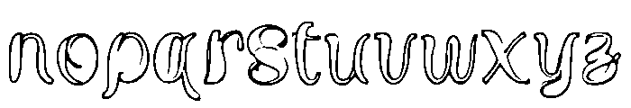 Funky_Outline Font LOWERCASE