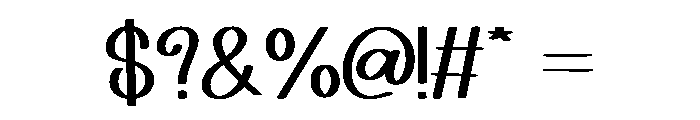Funky Rustic Regular Font OTHER CHARS