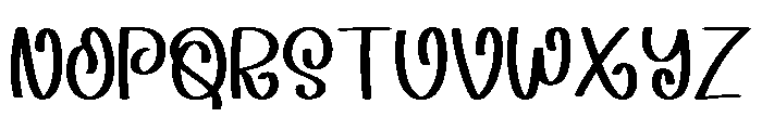 Funky Rustic Regular Font UPPERCASE