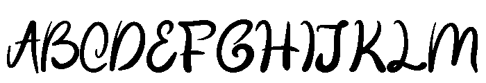 Funky Snow Font UPPERCASE