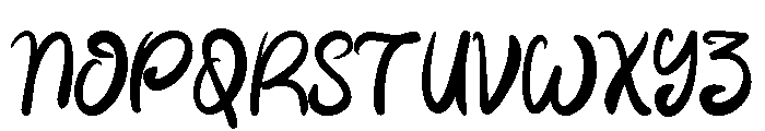 Funky Snow Font UPPERCASE