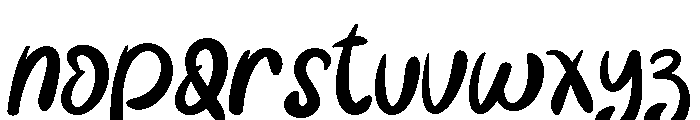 Funky Snow Font LOWERCASE