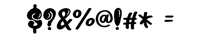 Funky Splash Font OTHER CHARS