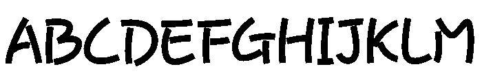 Funky Stroke Font UPPERCASE