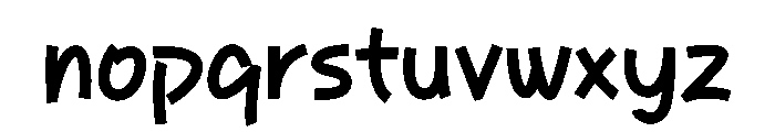 Funky Stroke Font LOWERCASE