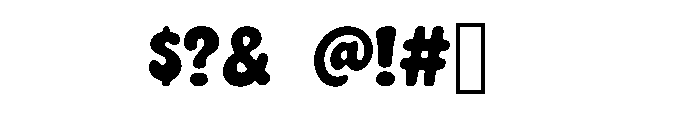 Funky Time Font OTHER CHARS